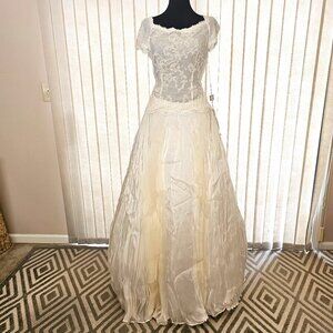 Lancetti Silk Ivory 2pc Wedding Dress 10